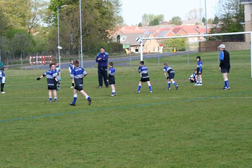 Jim Paterson refereeing at the 2010 Youth Festival